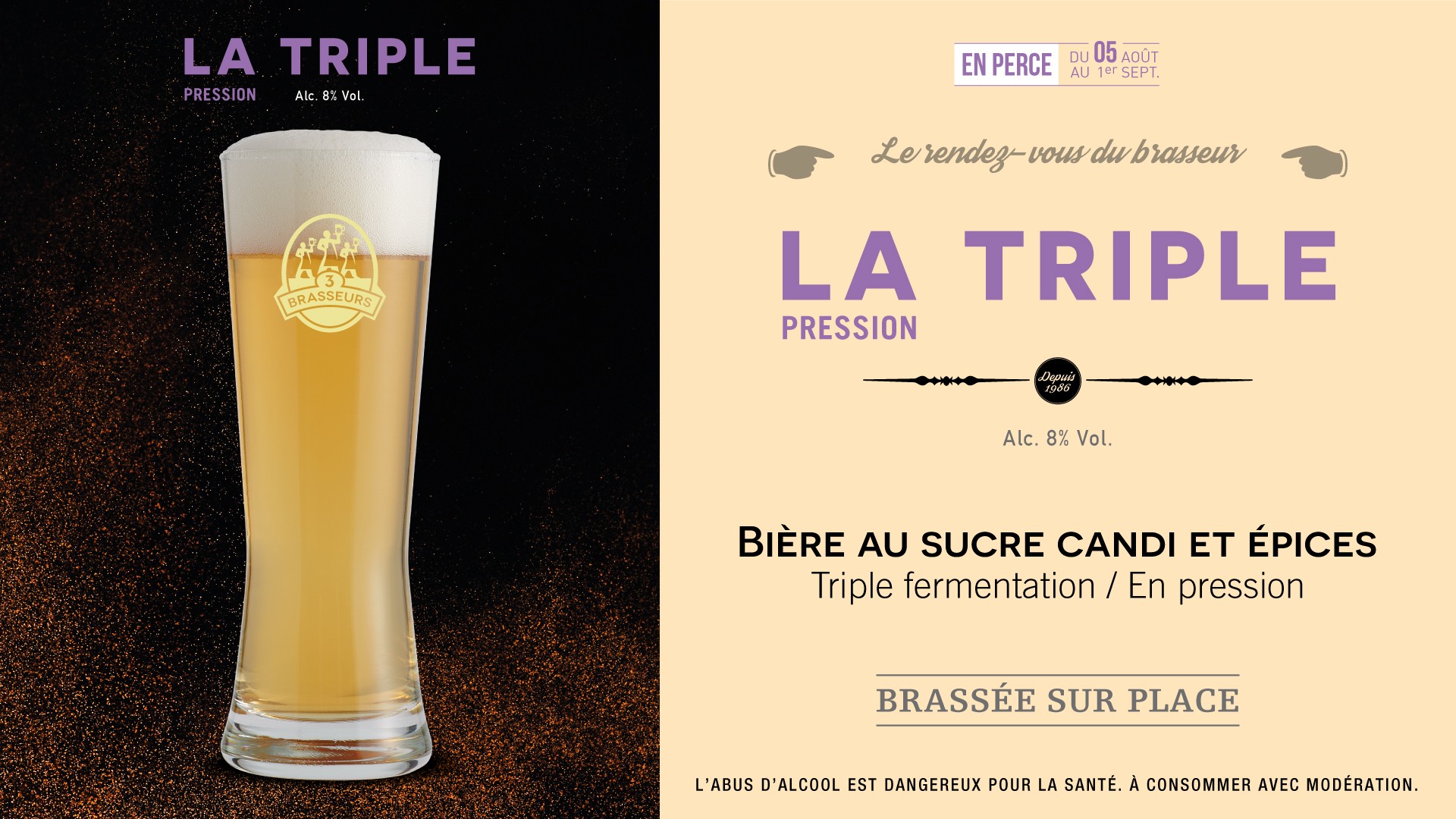 Triple 3Brasseurs Réunion la Bière de Noël
