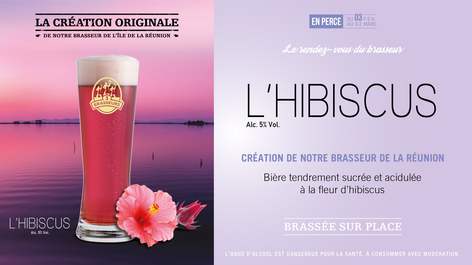 La cuvée du mois : Hibiscus Nouvelle cuvée : Feng Shui Bière 3BRasseurs