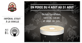 Cuvée du mois 3Brasseurs Impérial Stout à la Vanille Nouvelle cuvée : Feng Shui Bière 3BRasseurs