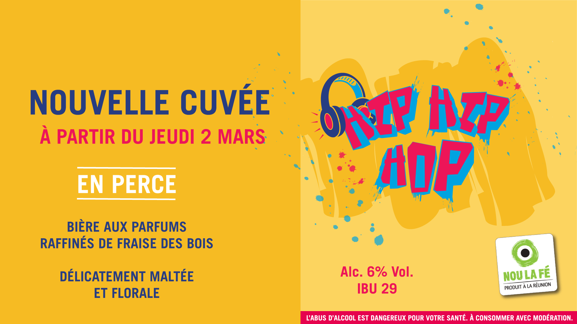 Cuvée du mois : Hip Hip Hop Cuvée du mois : La Grand Froid des 3Brasseurs Réunion