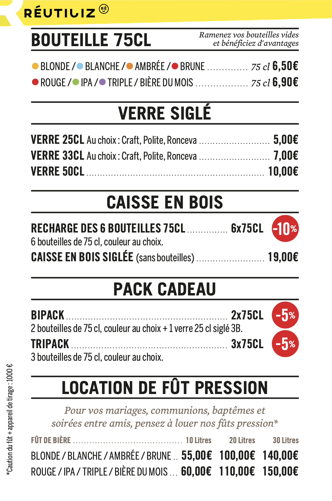Bières à emporter 3Brasseurs bières à emporter